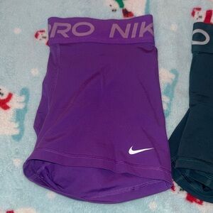 Nike Pro Bundle Purple/Green/White with Logo
